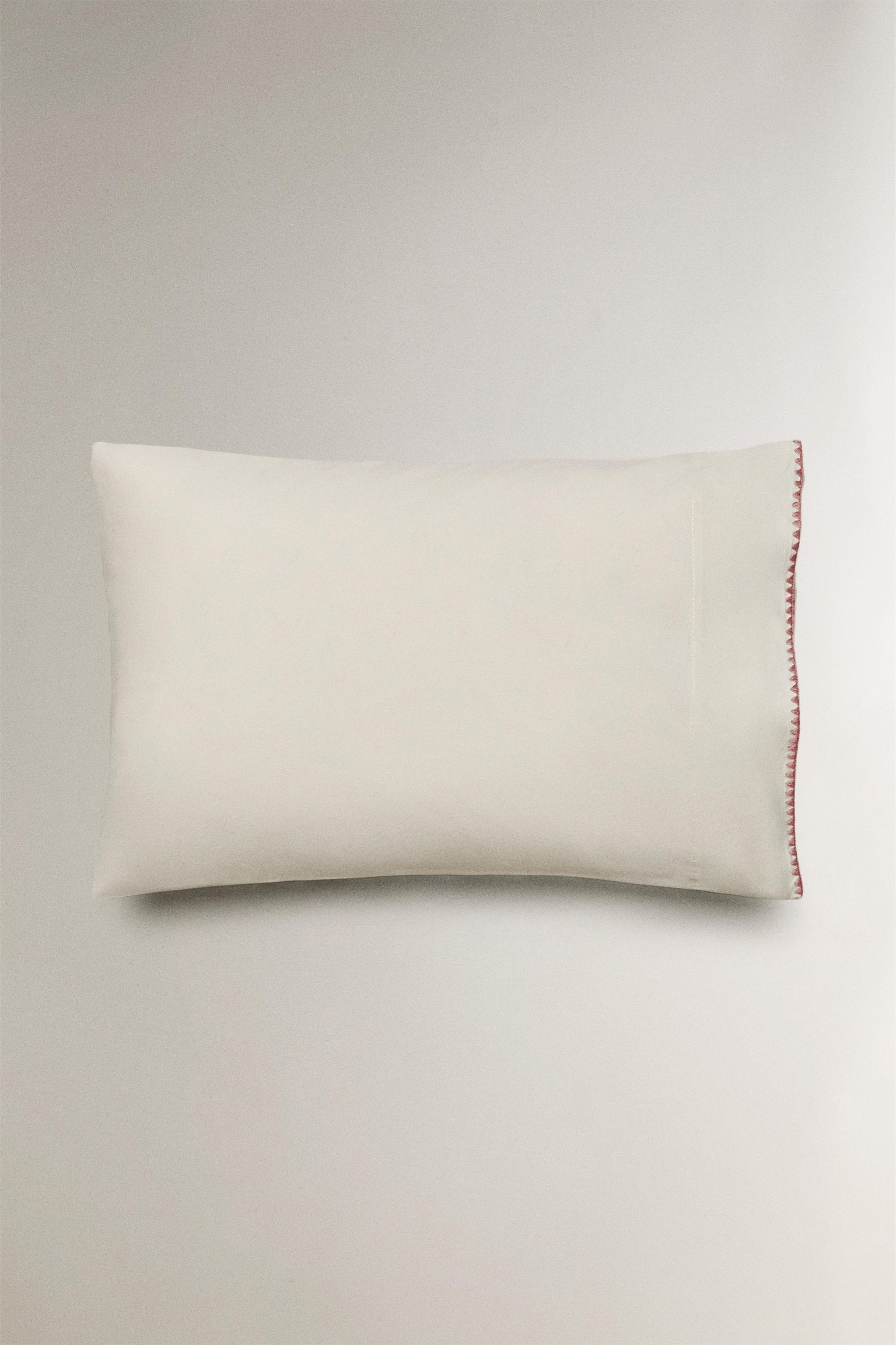 TAIE D’OREILLER ENFANT COTON POINT COQUILLE